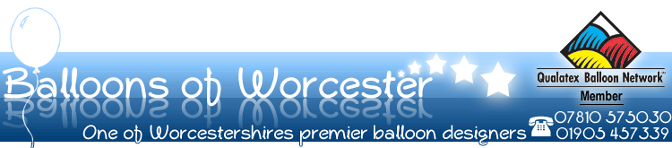Balloons of Worcester, One of Worcestershires premier balloon designers.